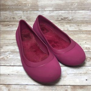 Croc ballet flats woman’s 7